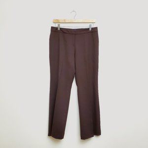 NWOT Pendleton Straight Leg Wool Dress Pants in Chocolate Brown, Size 8P
